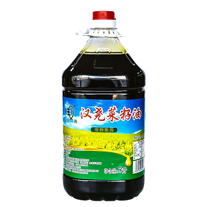 青海省互助县汉尧三级浸出菜籽油5L厂家直销食用油