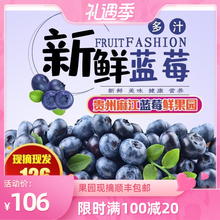 售馨 约明年5月 贵州麻江现摘新鲜蓝莓