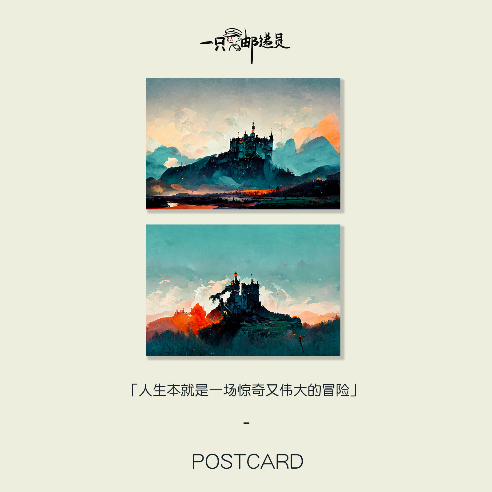 「冒险岛」最终愿你有灿烂的未来  原创手绘明信片贺卡留言纸礼物