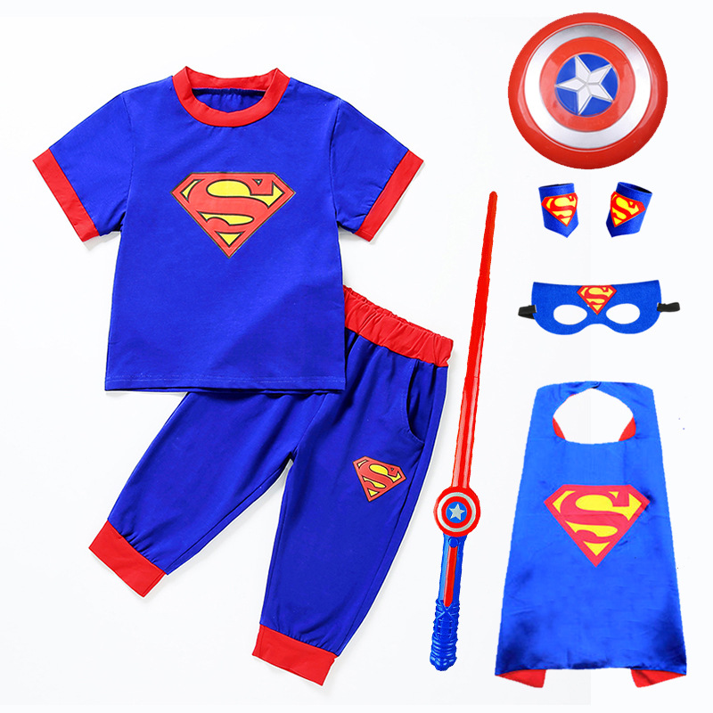 超人衣服男孩六一节幼儿园卡通人物服装cosplay迪士尼造型奥特曼