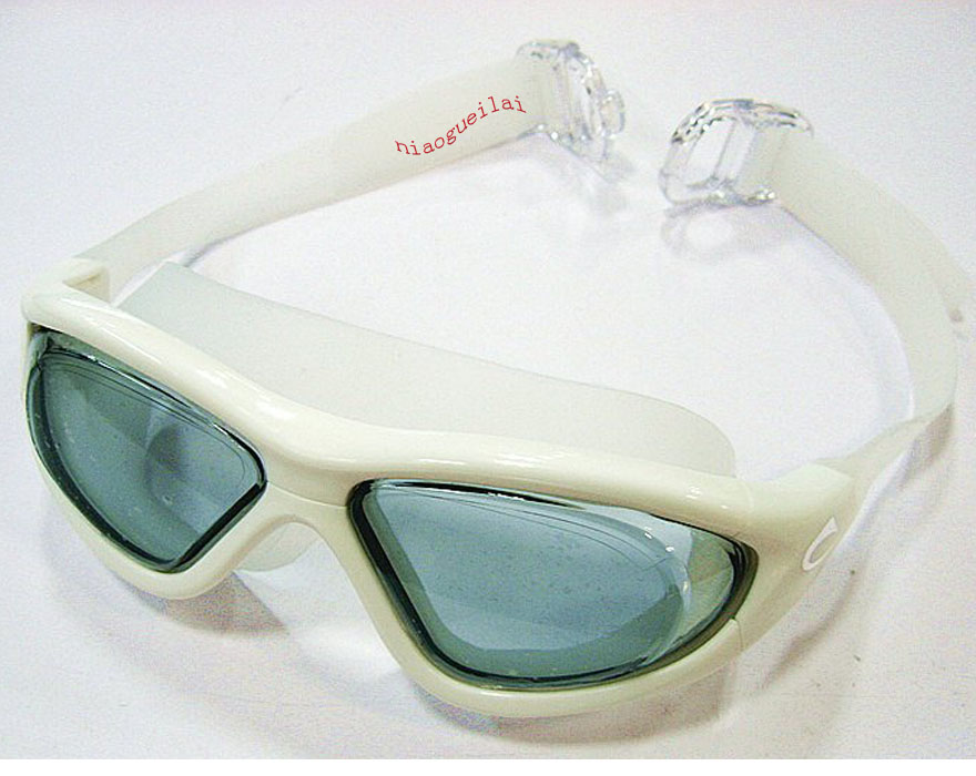 CJ优质 成人半面罩型防漏防雾游泳眼镜 潜水镜防风面罩B6-68#