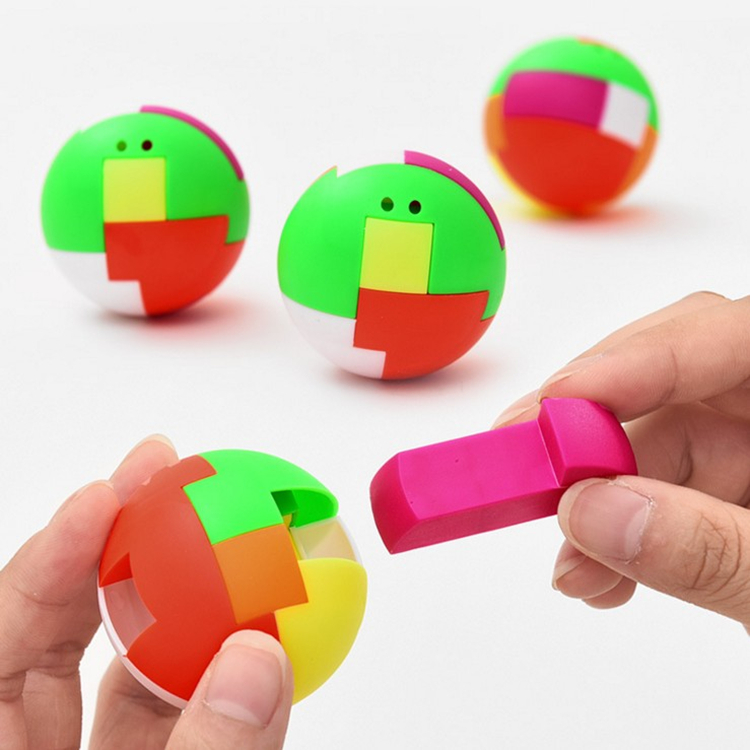 智力拼装球组装魔方球儿童益智拼插积木玩具男孩怀旧开发智力玩具