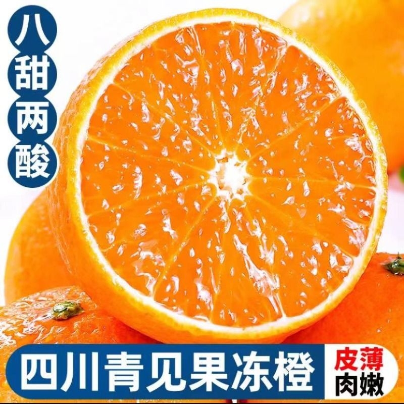 疯抢四川青见果冻橙新鲜甜橙子大果整箱当季水果精选果园榨汁入口