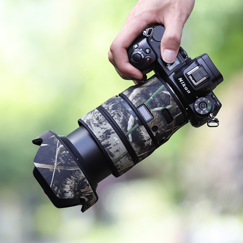 适用NIKON尼康 Z 24-70mm F2.8 S微单镜头迷彩炮衣保护套2470