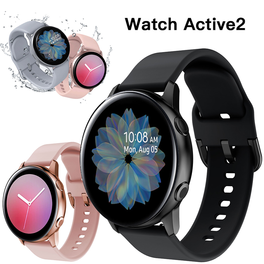 三星Galaxy Watch4/3 active2表带智能手表荣耀GS3 小米S1 Pro硅胶腕带华为WATCH GT3Pro46mm运动女软20/22mm