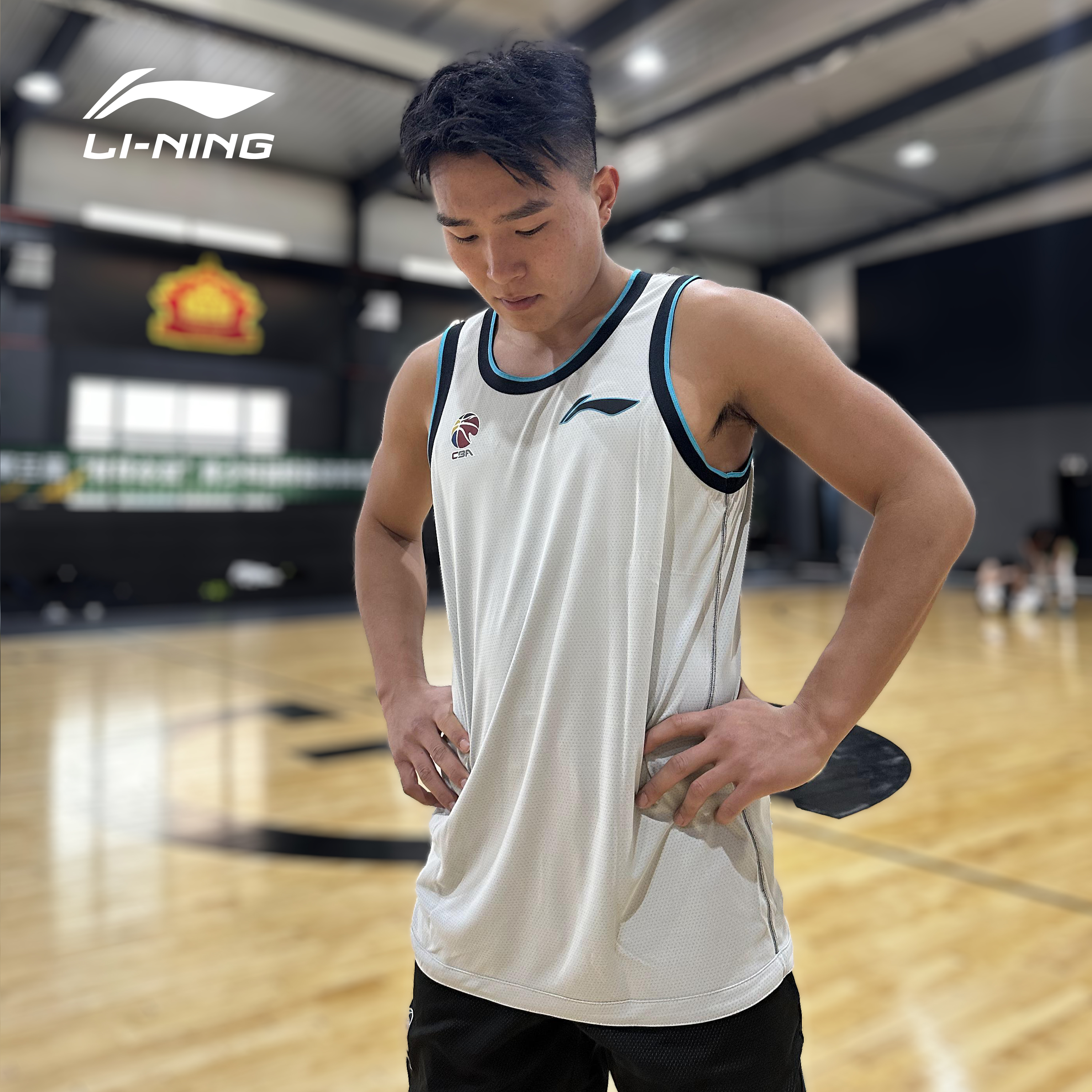 李宁正品CBA24赛季球衣双面训练背心篮球服城市名字队标可定制