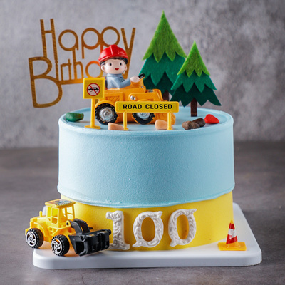 100分数字儿童男孩网红创意卡通仿真蛋糕模型生日模具艺术摆件DIY