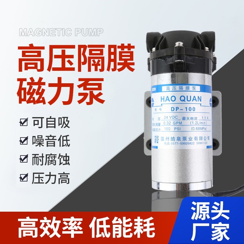 微型卧吸式DP-1002V高压隔膜泵耐腐蚀4电动自水直流喷雾往复泵