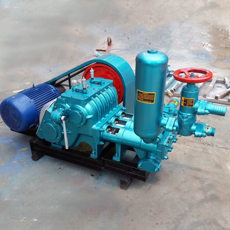BW泥浆泵卧式三缸活塞式注水泥浆往复变频高压地基加固输送注浆机