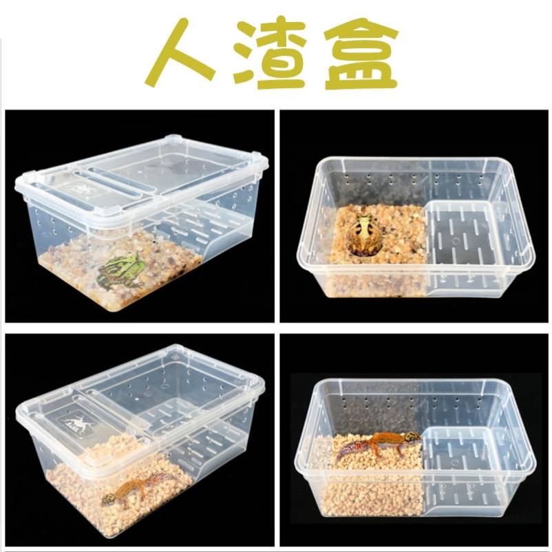人渣盒爬虫饲养盒人渣败类简单养殖盒养蛇蜘蛛蝎子蜈蚣小号塑料盒