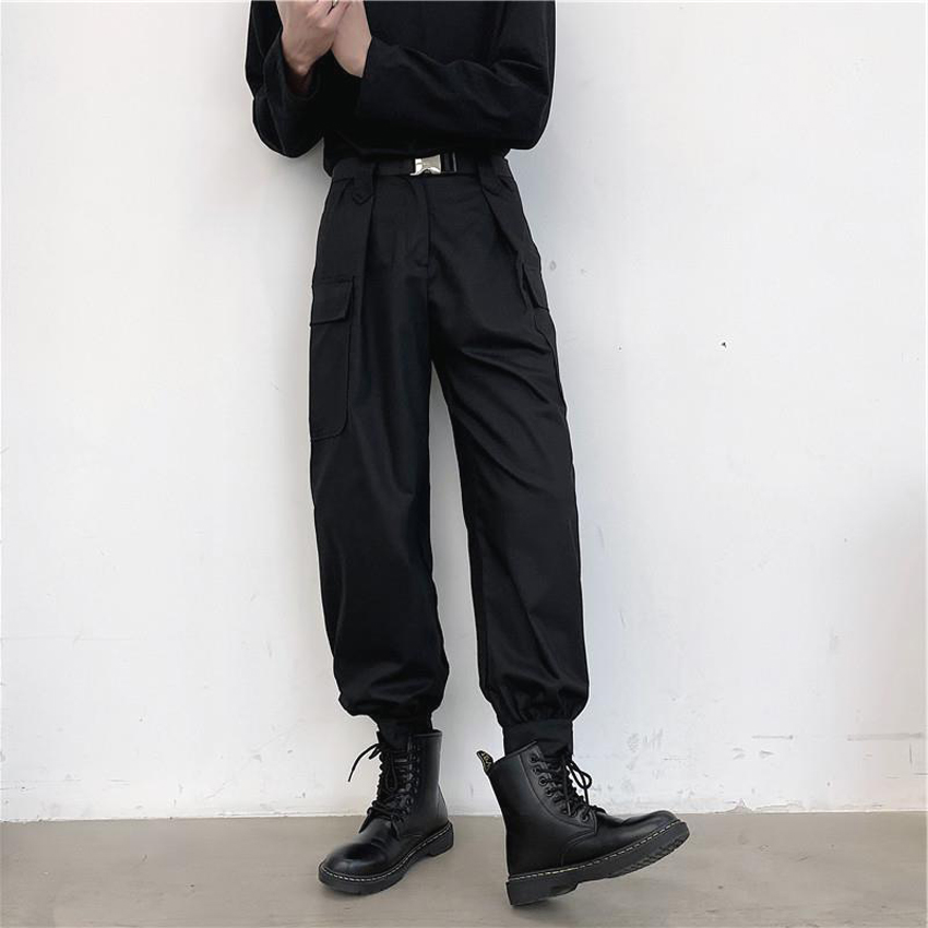 美式cityboy复古工装裤男潮牌束脚裤搭配马丁靴的裤子哈伦萝卜裤
