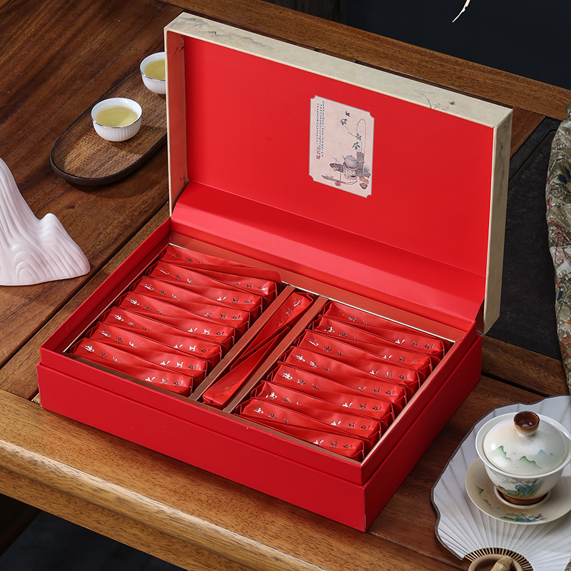 新款高档野生红茶岩茶肉桂茶叶包装盒空礼盒摆泡半斤礼盒装空盒子