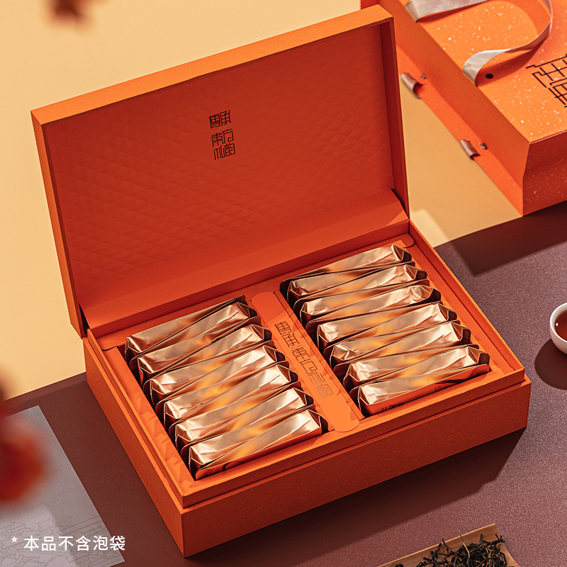 新款摆泡野生红茶岩茶茶叶包装盒空盒摆泡礼盒半斤礼盒装空盒子