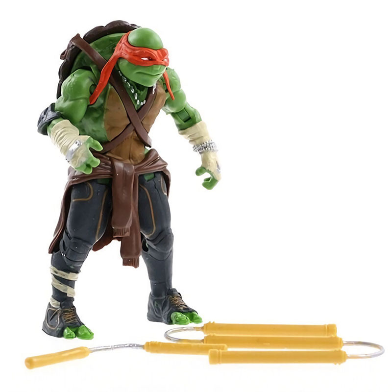 变种时代 2014电影版 4款忍者神龟 TMNT关节可动人偶玩具手办模型