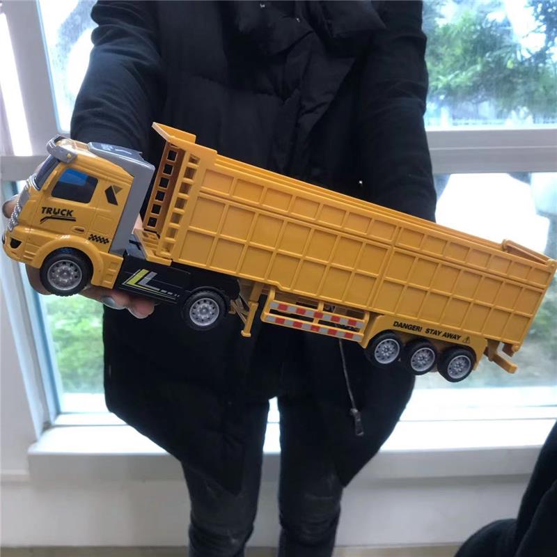 儿童大卡车玩具油罐车男孩模型货柜车大号半挂式重型运输车翻斗车