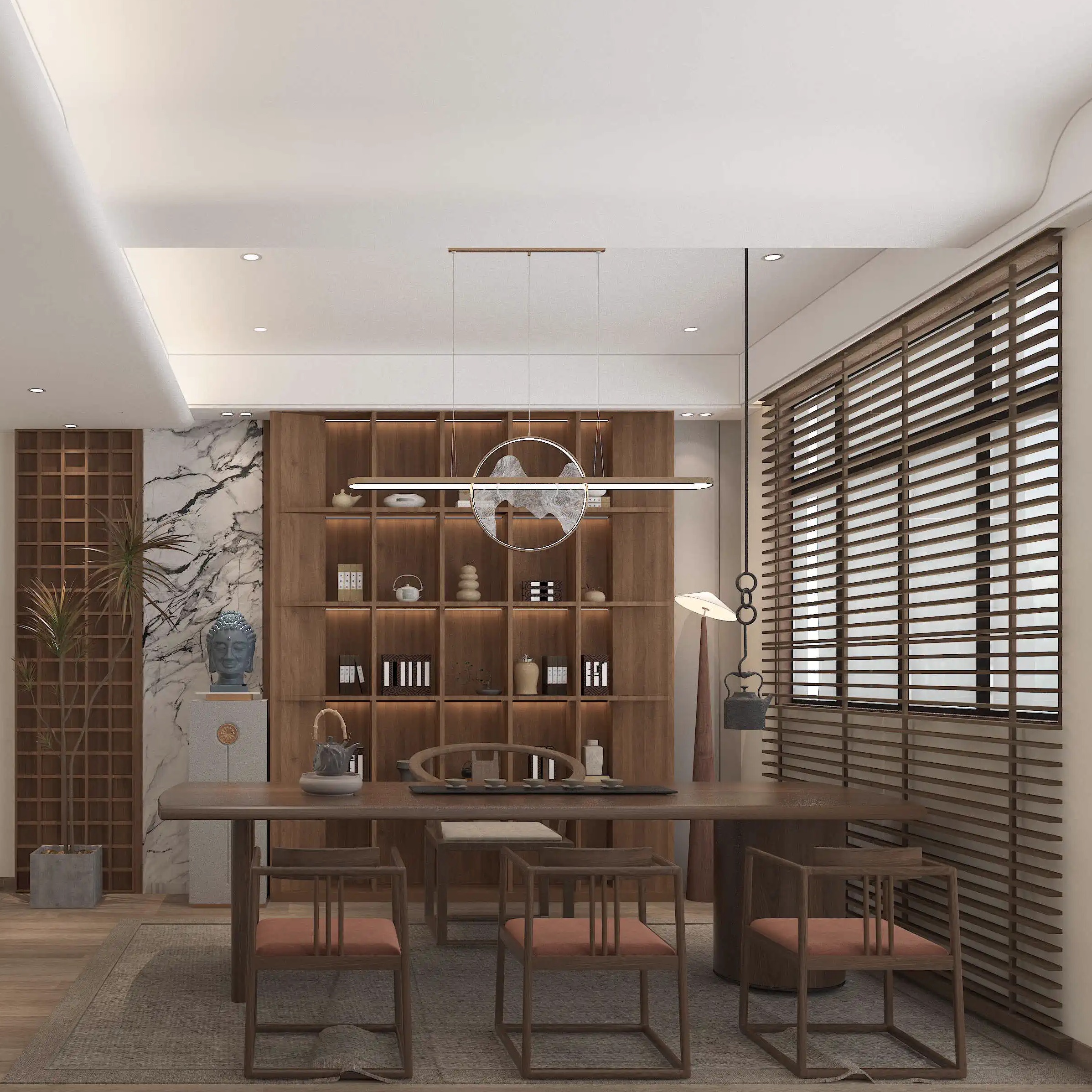 2024室内设计现代简约风格轻奢家具家装客厅茶室 办公空间 效果图