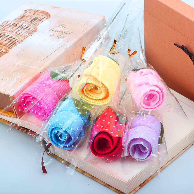 毛巾玫瑰花束情人节实用礼物礼品源头工厂代发送妈妈婆婆可定制