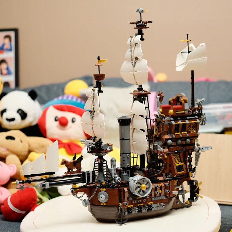 中国海牛号加勒比海盗拼装积木船男孩子10-12-14岁玩具模型礼物