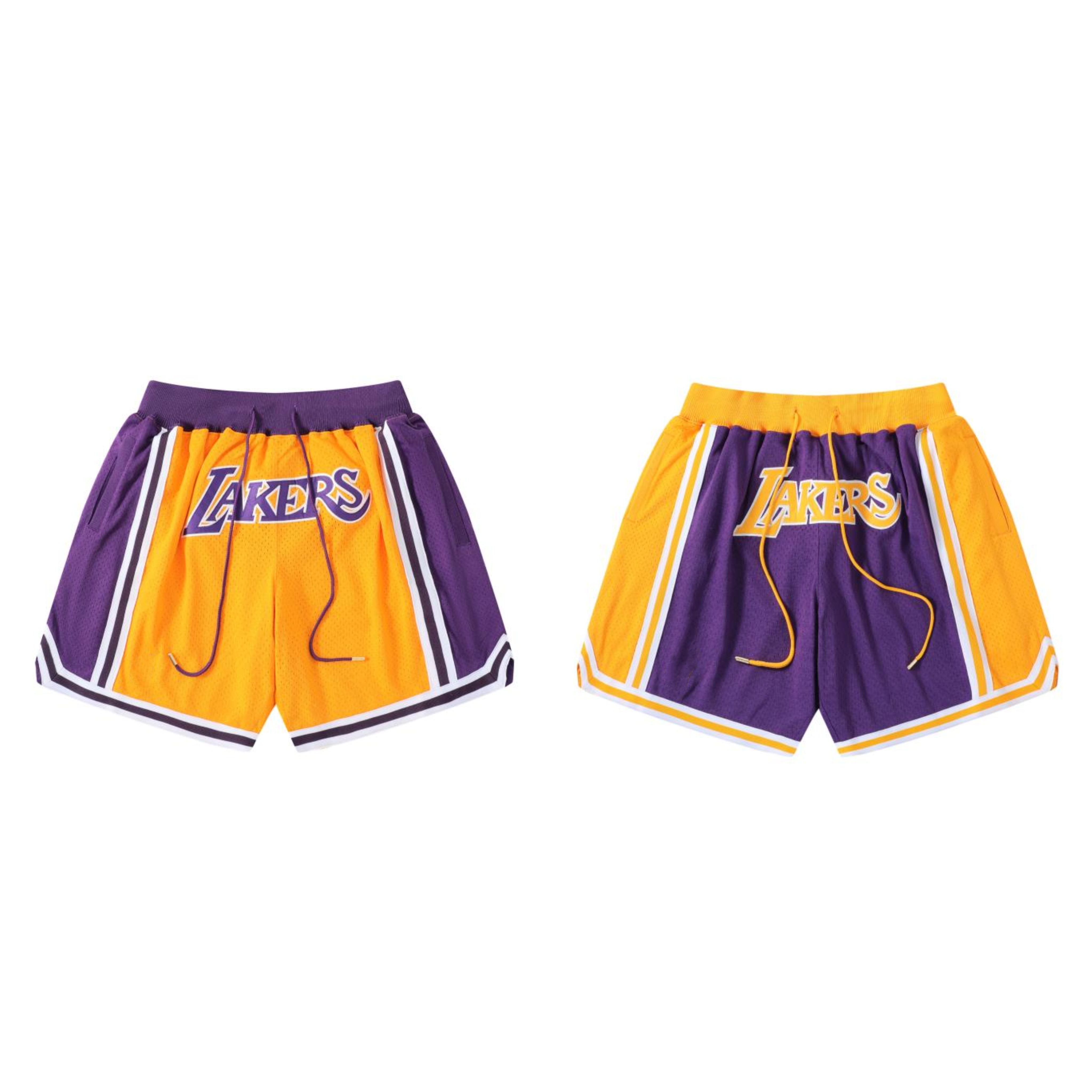 咆哮的小眼睛Just Don紫金Lakers湖人休闲运动复古詹姆斯篮球短裤