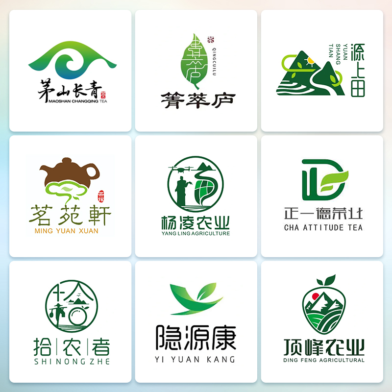 农业蔬菜商标logo设计食品头像图标土特产果园农产品大米字体设计