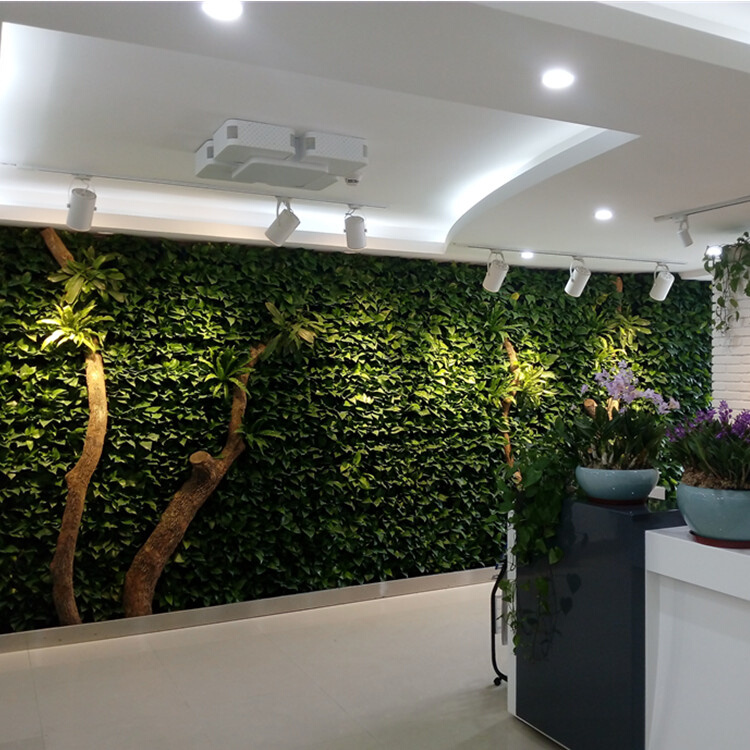 垂直绿化 室内立体植物墙 公司LOGO背景墙 生态植物墙植物装饰墙