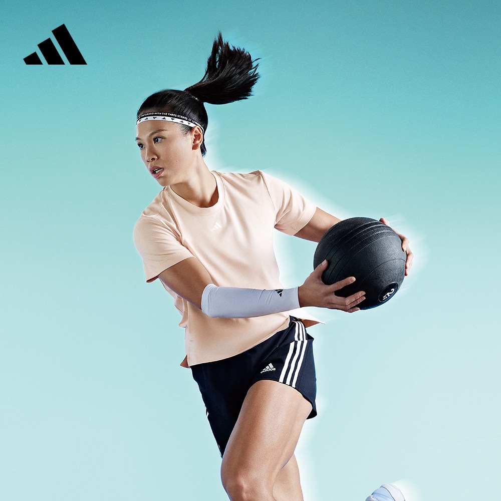 速干运动健身上衣圆领短袖T恤女装夏季adidas阿迪达斯官方