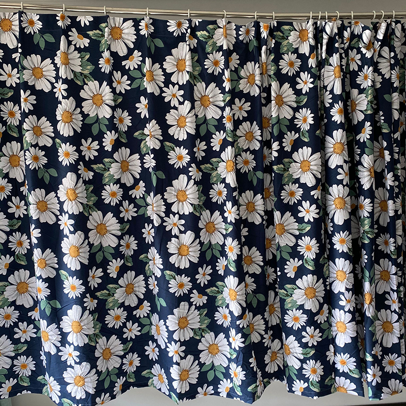 库存处理布料做的窗帘成品挂钩式半遮光客厅飘窗厨房隔断宿舍清仓