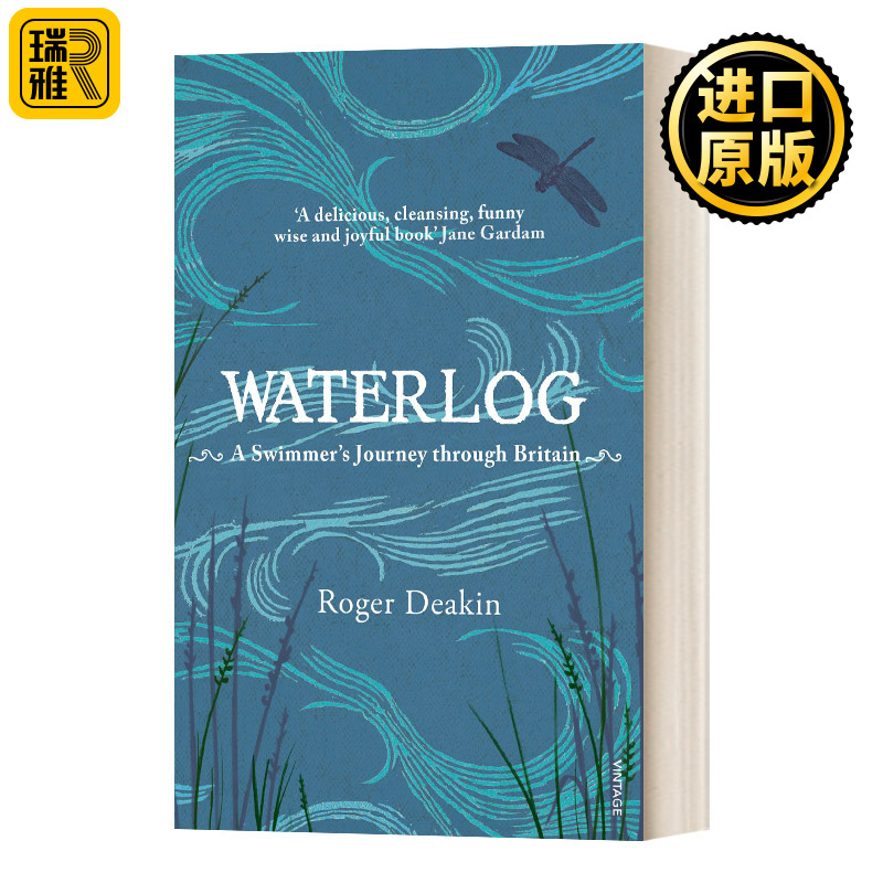英文原版小说 Waterlog 水上日志 游泳穿越英国的旅程 罗杰·迪金 英文版 进口英语原版书籍