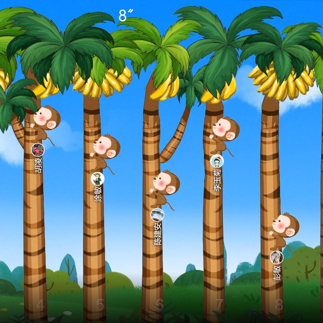 微信上墙猴子爬树摇手机游戏大屏幕签到抽奖系统软件年会现场互动