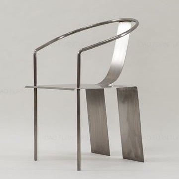 idao宜道设计师现代新材料不锈钢圈椅子明式古典家具当代艺术解构