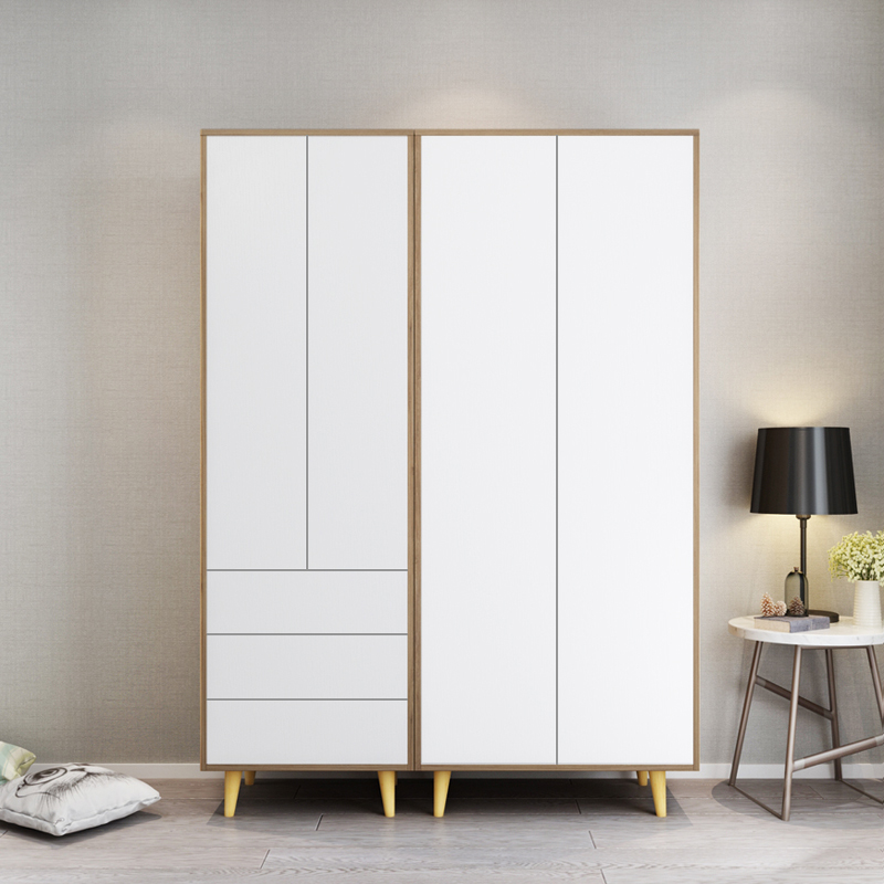 北欧风格衣柜 单门两门组合衣柜 简约现代经济型平开门定制家具