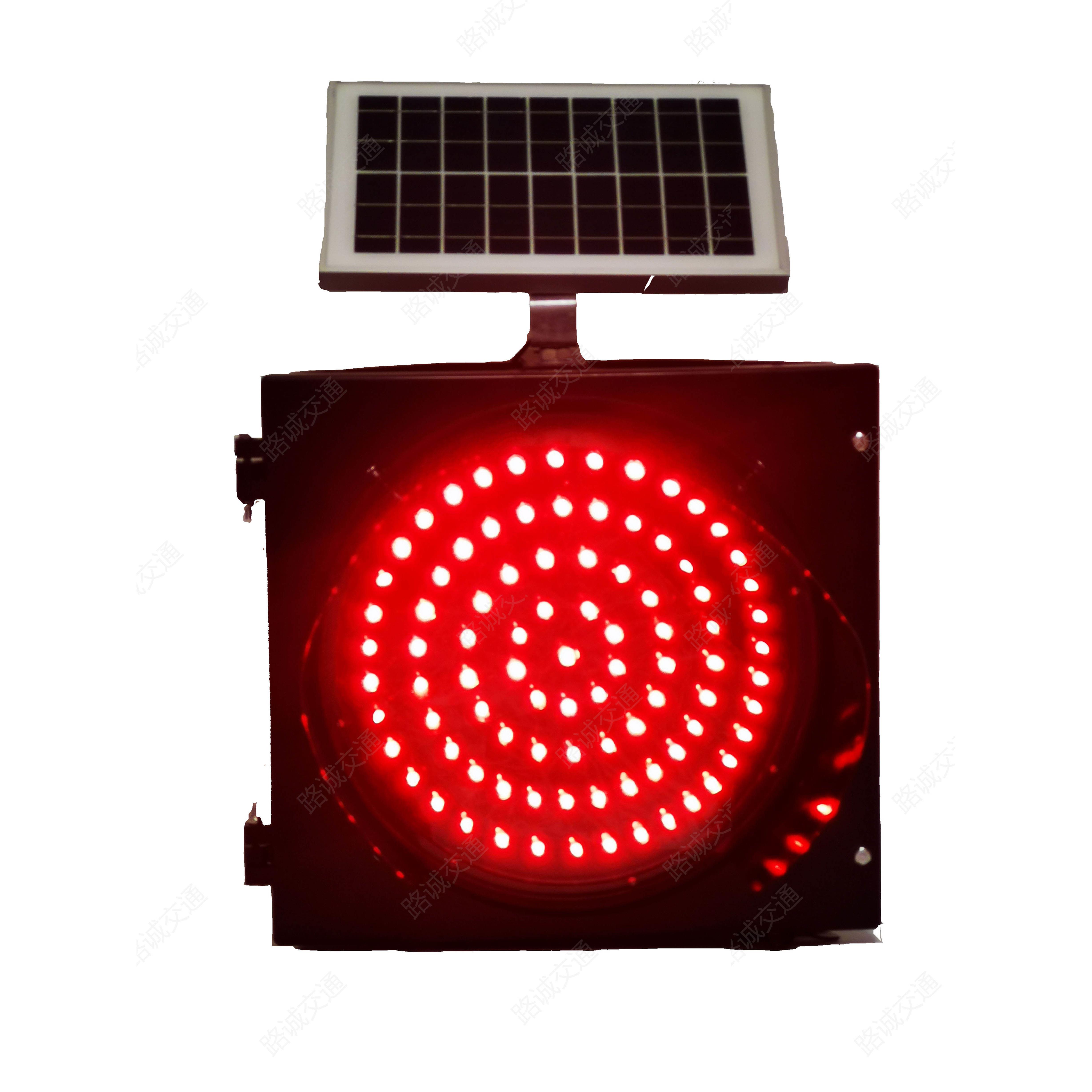 太阳能红闪灯常亮红灯铁路道口警示灯路口交通信号灯