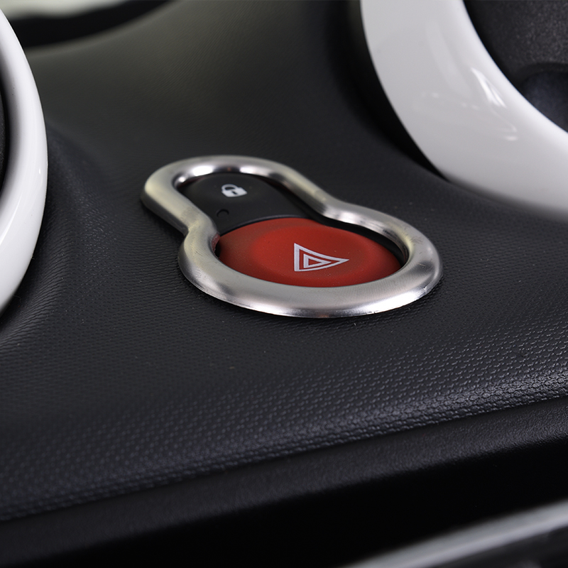 15-19款奔驰smart汽车仪表台警示灯按钮装饰框斯玛特改装内饰贴片