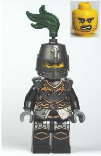 LEGO乐高cas462幻想城堡人仔锁甲绿龙骑士塑料拼装积木玩具益智男