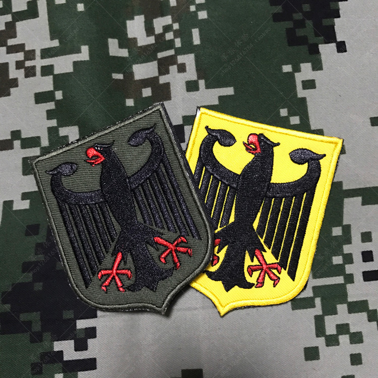 GERMAN EAGLE联邦之鹰盾 二战德国鹰盾刺绣魔术贴臂章士气章包贴
