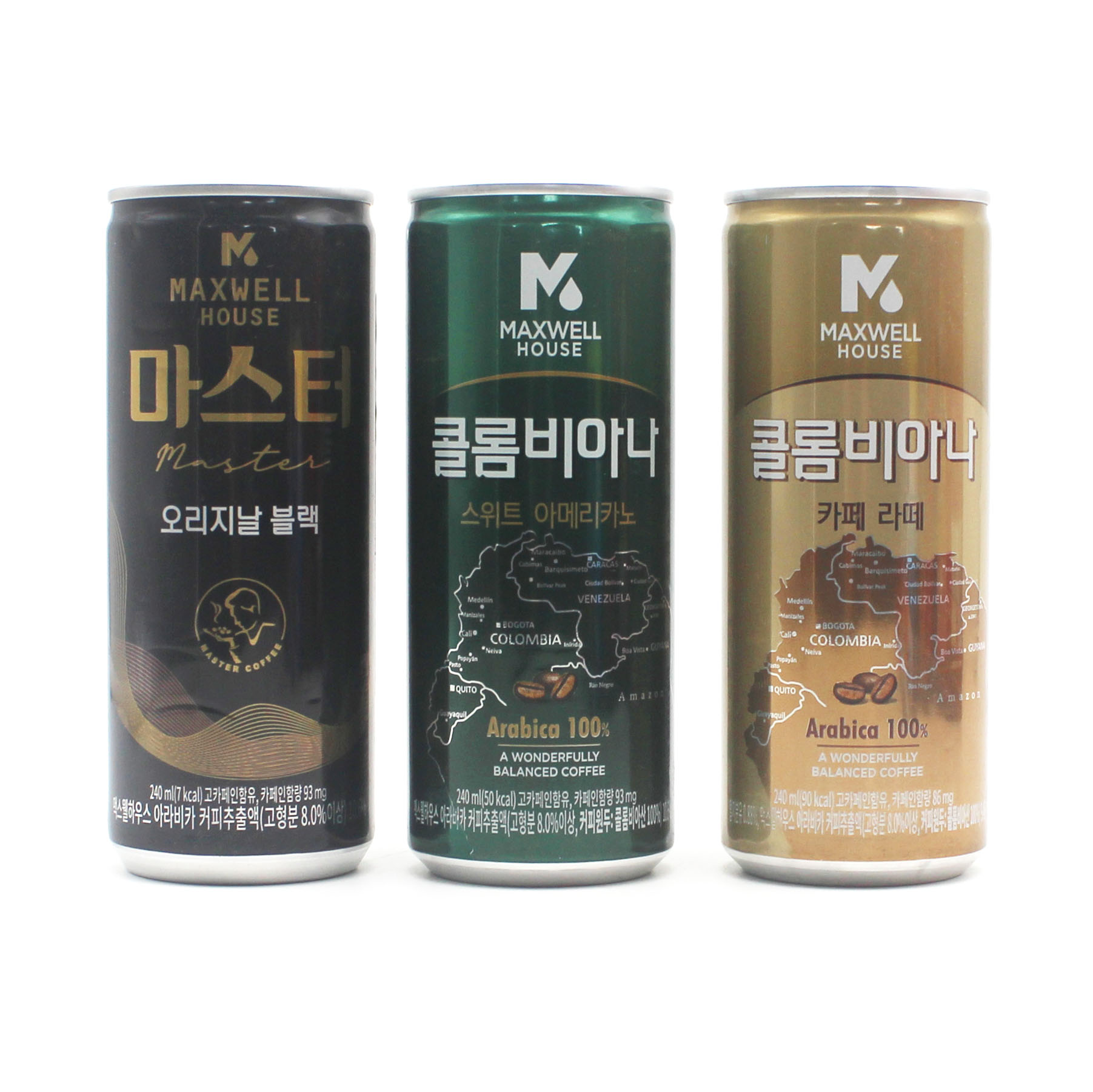 韩国进口饮品麦斯威尔咖啡饮料多种口味易拉罐装便携240ml/罐
