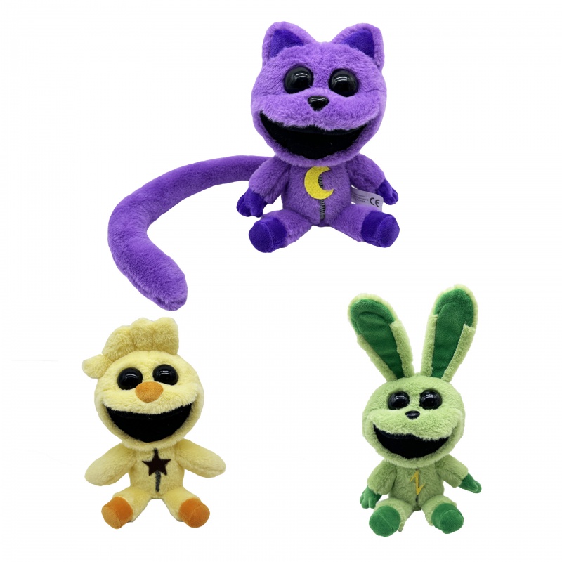 新品monster catnap plush恐怖动物系列紫猫公仔 毛绒玩具公