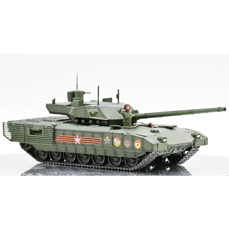 三荣 1/72 俄罗斯T14 阿玛塔主战坦克 阅兵款 含人 完成品模型