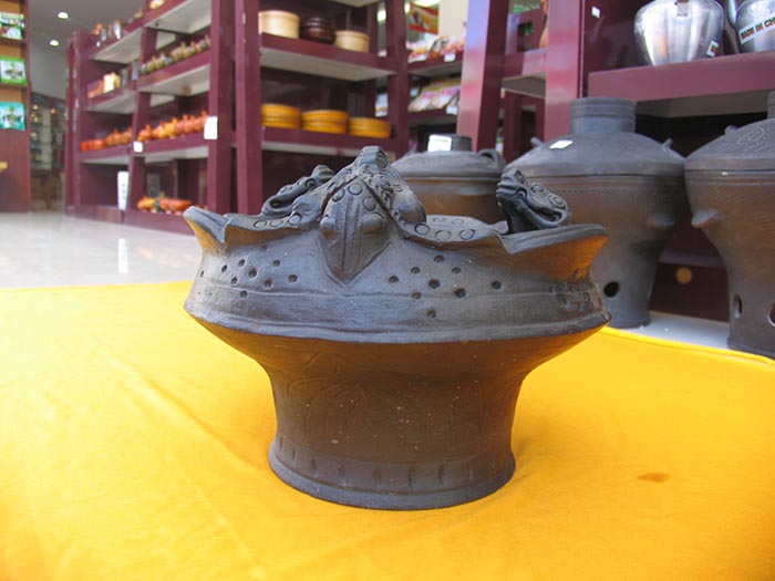 云南特产香格里拉尼西黑陶家用木炭火盆藏族特色手工艺小号包邮