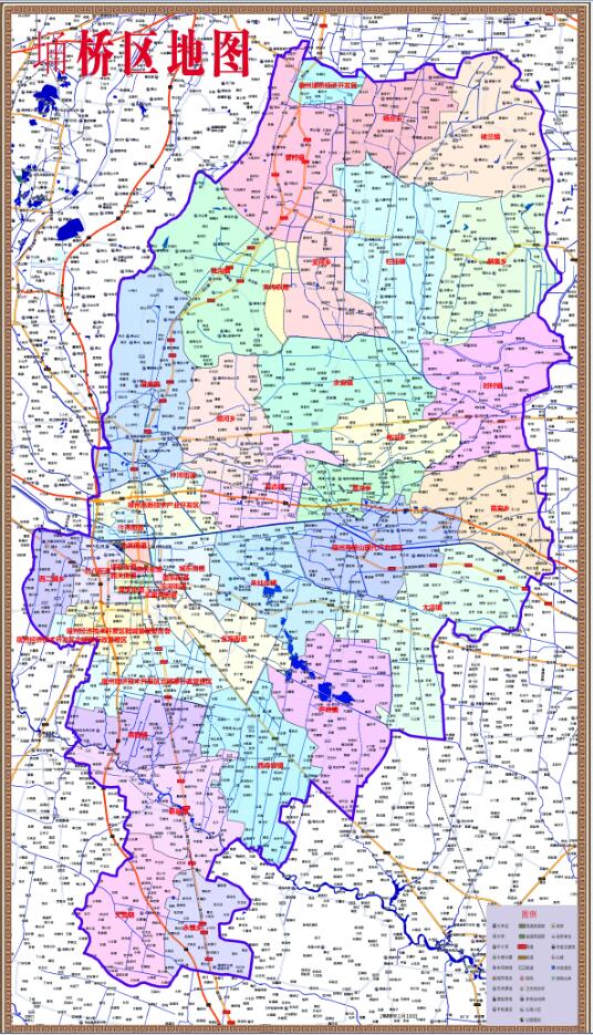 2022年1月安徽宿州市埇桥区百度版行政交通旅游乡镇村落分布地图