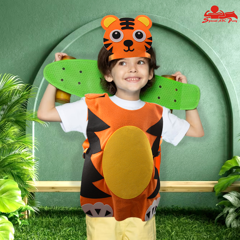 儿童表演动物服饰头饰老虎兔子狮子猴子狐狸幼儿园森林派对六一节
