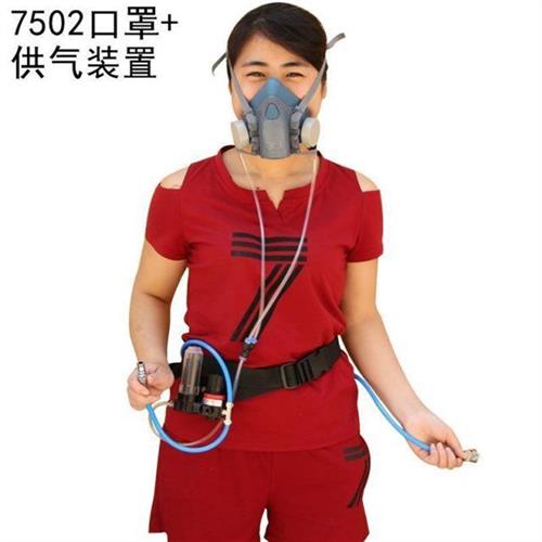 输气供气式防毒面具配7502 6800防尘口罩喷漆专用全面罩接气泵